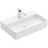 Villeroy & Boch memento 2.0 wastafel onderzijde - geslepen - 60x42cm - zonder overloop - 1 kraangat CeramicPlus - Stone White (mat wit) SW358410
