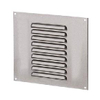 Plieger schoepenrooster aluminium met gaas af met 155x155mm aluminium 4414210 Plieger schoepenrooster aluminium met gaas af met 155x155mm aluminium 4414210