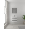 Bruynzeel Bando badmeubelset 60x45cm 1 kraangat 1 wasbak 2 lades met spiegel met softclose Composiet mat wit SW383462 Bruynzeel Bando badmeubelset 60x45cm 1 kraangat 1 wasbak 2 lades met spiegel met softclose Composiet mat wit SW383462
