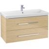 Villeroy & Boch Avento wastafelonderkast - 97.6x51.4cm - 2 lades - Nordic Oak (hout) SW479510