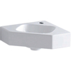 Geberit Icon lave-mains d'angle 46x33x13cm 1 vasque 1 trou de robinet Milieu sans trop-plein antisalissure Céramique Blanc brillant SW422298