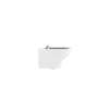 Crosswater Kai X Wandcloset - zonder zitting - glans wit SW1000763
