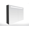 Saniclass Double Face Armoire toilette 120x70x15cm avec 2 portes et éclairage LED Black Diamond SW2181 Saniclass Double Face Armoire toilette 120x70x15cm avec 2 portes et éclairage LED Black Diamond SW2181