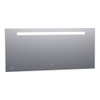 BRAUER Quartz Miroir 160x70cm avec éclairage et horloge aluminium SW278190