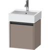 Duravit Ketho.2 Wastafelonderbouwkast - met 1 deur - 43.4x33.8x44cm rechts - met greep antraciet - basalt mat SW772262
