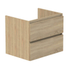 Thebalux meuble bas, Beat 45, 2x tiroir en applique, 2x liste de préhension en bois couleur meuble SW845127