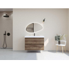 H&R Badmeubelen Infinity XXL 3D Badkamermeubelset - 100 cm - 1 keramische wasbak just wit - 1 kraangat - 2 lades - charleston SW863498
