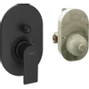Hansgrohe Rebris Mitigeur bain encastré monotrou set noir mat SW803022