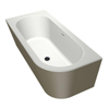 Xenz charley xs baignoire d'angle, gauche 165x75 bicolor edelweiss/clay incl. 7006 remplissage de bain combi vieux cuivre SW382044