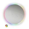 LoooX CM-Line miroir – rond Ø 100 cm – LED indirecte tout autour – Lumière colorée RGBW – Aluminium SW158440