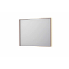 INK SP32 miroir - 100x4x80cm rectangulaire en cadre acier incl LED indirecte - chauffage - changement de couleur - dimmable et interrupteur - cuivre brossé SW955921