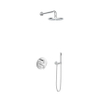 Hotbath Get Together complete thermostatische douche inbouwset Laddy R met 2 weg stop omstel IBS2RA geborsteld nikkel staafmodel wandarm 20cm SW18452 Hotbath Get Together complete thermostatische douche inbouwset Laddy R met 2 weg stop omstel IBS2RA geborsteld nikkel staafmodel wandarm 20cm SW18452