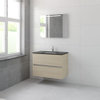 Bruynzeel Miko badmeubelset 66.5x91x51cm 1 kraangat 1 wasbak 2 lades met spiegel met softclose natuur eiken SW384586 Bruynzeel Miko badmeubelset 66.5x91x51cm 1 kraangat 1 wasbak 2 lades met spiegel met softclose natuur eiken SW384586