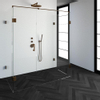 Saniclass Create douchecabine XL 90x180cm profielloos met antikalk en 8mm veiligheidsglas koper SW486557 Saniclass Create douchecabine XL 90x180cm profielloos met antikalk en 8mm veiligheidsglas koper SW486557