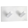 Smedbo BB haak zelfklevende 9cm dubbel wit rvs SW11021 Smedbo BB haak zelfklevende 9cm dubbel wit rvs SW11021