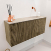 Mondiaz JOYA-DLUX 90cm toiletmeubel - kleur Dusk - Wastafel FAYE positie Rechts Zonder kraangat kleur Frappe. SW1423094