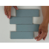 SAMPLE Terravito Nocino wandtegel - 6x18.6cm - Powder Blue mat (blauw) SW1221408