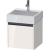 Duravit Ketho 2 meuble sous-lavabo avec 1 tiroir 48,4x46x44cm avec poignée anthracite blanc brillant SW772373