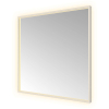 Hotbath &MORE Spiegel - 80x80cm - direct en indirect LED - color changing - spiegelverwarming - met afstandsbediening - geborsteld RVS 316 SW1246062