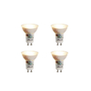 Luedd Lampe LED - lot de 4 - GU10 - 6W - 2700K - 450LM - à intensité réglable SW1211292