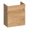 BRAUER Joy Wavy meuble sous-lavabo pour lave-mains - 40x45x22cm - porte ouvrant à gauche - sans poignée - Forest Tan SW1201249