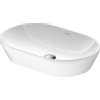 Duravit D-Neo vasque à poser 60x40x12,5cm sans trou de robinetterie céramique Blanc SW640581