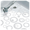 Sealskin Anneaux d'eau Autocollants antidérapants 6 pièces PVC Transparent CO311150200