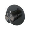 Brauer Gunmetal Carving inbouwthermostaat - met inbouwdeel - 1 carving knop - - PVD - geborsteld gunmetal SW715936