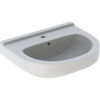 Geberit 300 Basic Lavabo Arco demi-rond avec trou de robinetterie avec trop-plein 60x49x19.5cm blanc SW417730