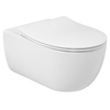 Plieger Kansas abattant de toilette slim avec couvercle à fermeture douce et à dégagement rapide blanc mat SW398302