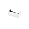 INK Wastafelonderkast - 90x45x37.6cm - 1 lade - push to open - met recht opdekfront - MDF lak - Mat wit SW439273