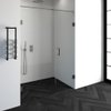 Saniclass Create douchedeur 150x200cm 2-delig profielloos met antikalk en 8mm veiligheidsglas geborsteld RVS SW223786 Saniclass Create douchedeur 150x200cm 2-delig profielloos met antikalk en 8mm veiligheidsglas geborsteld RVS SW223786