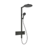 Hansgrohe Raindance alive showerpipe - 300 1 jet thermostaat - Brushed Black Chrome (antraciet) SW1387724