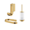 Grohe Selection Toiletaccessoires - closethouder - zonder klep - closetborstelset - handdoekhaak - cool sunrise geborsteld (goud) SW1210909