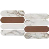 Ceralto Amaro Facet Carreau mosaïque - 19.5x37cm - 9.0mm - rose/fiamma SW1117144