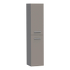 BRAUER Trust armoire de salle de bains - 160x35x35cm - sans poignées rapportées avec 2 portes ouvrant à gauche ou à droite gris mat SW370705