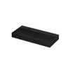 Ink United lavabo - 100x45x11cm - vasque centrée - 2 trous de robinet - noir mat SW207345