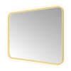 Hotbath &MORE Spiegel - 100x80cm - direct en indirect LED - color changing - spiegelverwarming - met afstandsbediening - PVD - geborsteld messing goud SW1246071