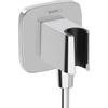 Hansgrohe Fixfit q Muuraansluitbocht - met handdouchehouder - chroom SW773896