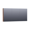 BRAUER Impress Deluxe spiegelkast – 139x70x15 cm – directe LED – Forest Cacao SW371806