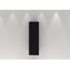 H&R badmeubelen Juice Hoge Kast - 40x35x130cm - met ronde hoeken - 3D-front - 1 deur - linksdraaiend - antraciet mat SW875299