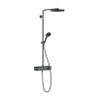 Hansgrohe Pulsify S doucheset - 26cm - 1 straalsoort - brushed black chrome (zwart) SW1566508