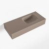 MONDIAZ LEX Opbouwwastafel 70x30x12cm 0 kraangaten wasbak rechts Solid Surface Smoke mat SW476458 MONDIAZ LEX Opbouwwastafel 70x30x12cm 0 kraangaten wasbak rechts Solid Surface Smoke mat SW476458