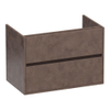 BRAUER Adore meuble sous-lavabo - 80x46x55cm - 2 tiroirs softclose - sans poignées - 1 découpe pour siphon - Erosion SW1198363