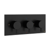 Crosswater MPRO mitigeur de douche thermostatique encastré horizontal 2 robinets d''arrêt partie apparente noir mat SW385420