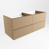 Mondiaz VICA Meuble sous vasque - 120x45x50cm - 4 tiroirs - softclose - 1 découpe droite - Oro SW1016492