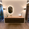 Mondiaz CIRO-DLUX Badkamermeubelset - 180x45x50cm - Solid surface wastafel Arena - 1 wasbak Links - zonder kraangaten - 4 lades - Shadow SW1532375