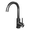 BRAUER Stripe Mitigeur lavabo haut en applique - bec rond pivotant - modèle A - gunmetal brossé PVD SW1434954