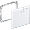 Geberit afdekplaat voor wastafelkranen met inbouw-functiebox 16.4x16.4cm glans wit SW94645 Geberit afdekplaat voor wastafelkranen met inbouw-functiebox 16.4x16.4cm glans wit SW94645