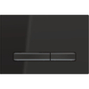 Geberit Sigma50 bedieningsplaat - 2-toets spoeling - vierkant - zwart chroom SW420201